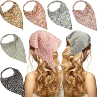 summer hair scarf bandanas triangle headwear headband scrunchies floral hairband headbands hair bands headwear hair accessories