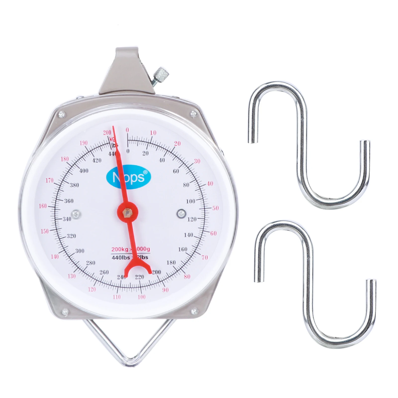 

200Kg Weighing Scales Hanging Hook Steel Outdoor High Strength Small Fishing Easy Read Heavy Duty Home Lightweight Accessories