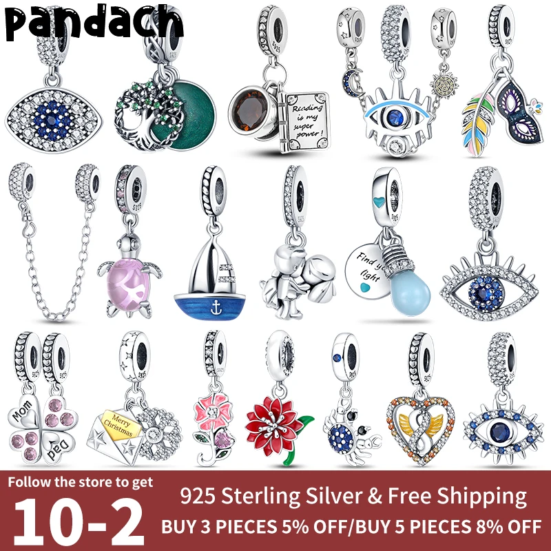 

925 Sterling silver pendant charm bead fit pandora 925 original charm bracelet silver jewelry women pendant bead jewelry new in