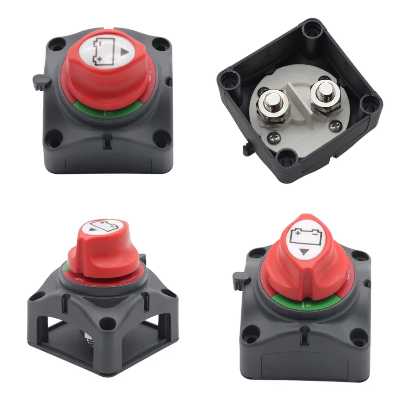 Marine Battery Disconnect On-Off Position Master Cut Off Switch for Boat ATV UTV Heavy Duty Waterproof Isolator Switches