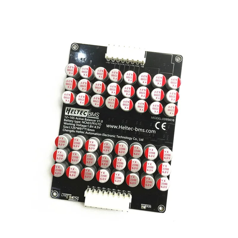 Heltec 12S-16S 5A Active Equalizer Balancer Lifepo4 Lithium Lipo LTO Battery Energy active equalization Solar energy storage