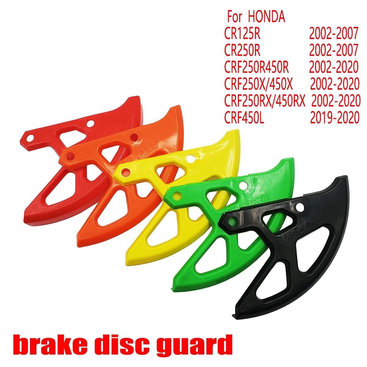 Protetor de disco de freio traseiro da motocicleta de plástico para honda cr 125 crf 250 450 r x rx crf250r crf250x crf450r crf450x crf450rx 2002-2020