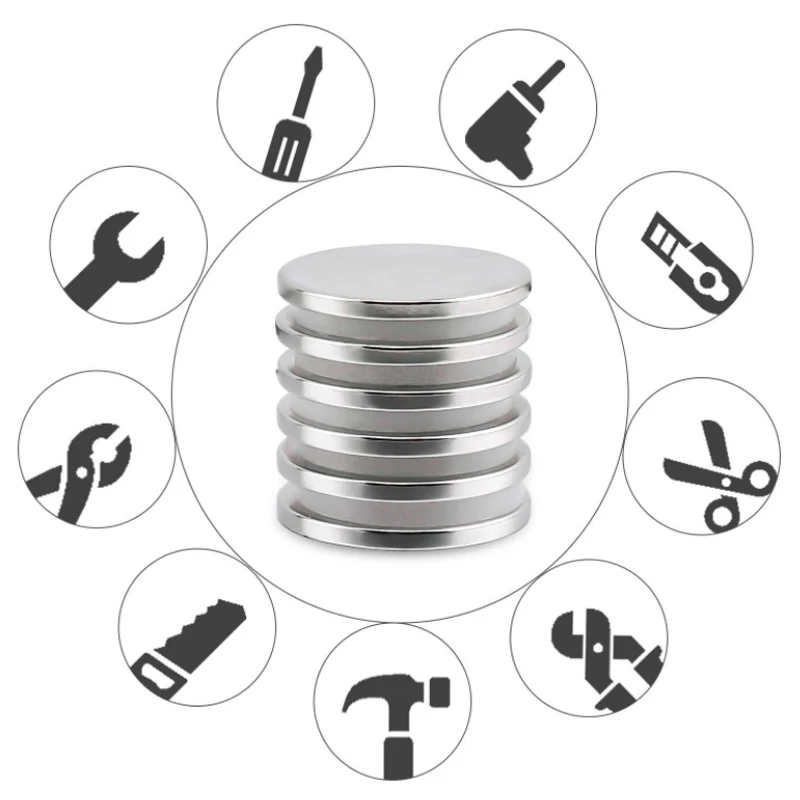 Магнит NdFeB мощный маленький круглый редкоземельный магнит для рыбалки поиска, толщиной 32 мм × 3 мм.