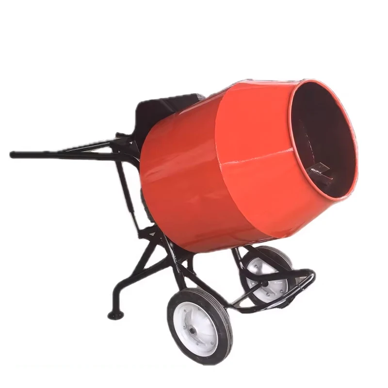 Мини-портативный бетономешалка с двумя транспортными колесами