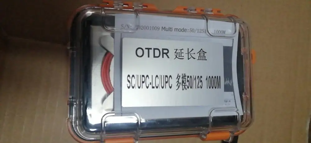 SC/UPC-LC/UPC 50/125 MM 1000M Fiber optic OTDR launch cable box LC/PC SC/PC SC/LC MULTIMODE SCP - LCP 1KM OTDR Test Extension