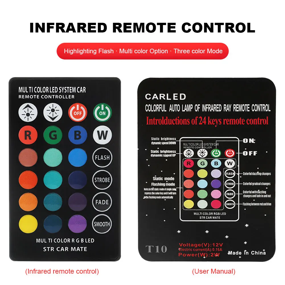 2 шт. автомобильные лампы с дистанционным управлением