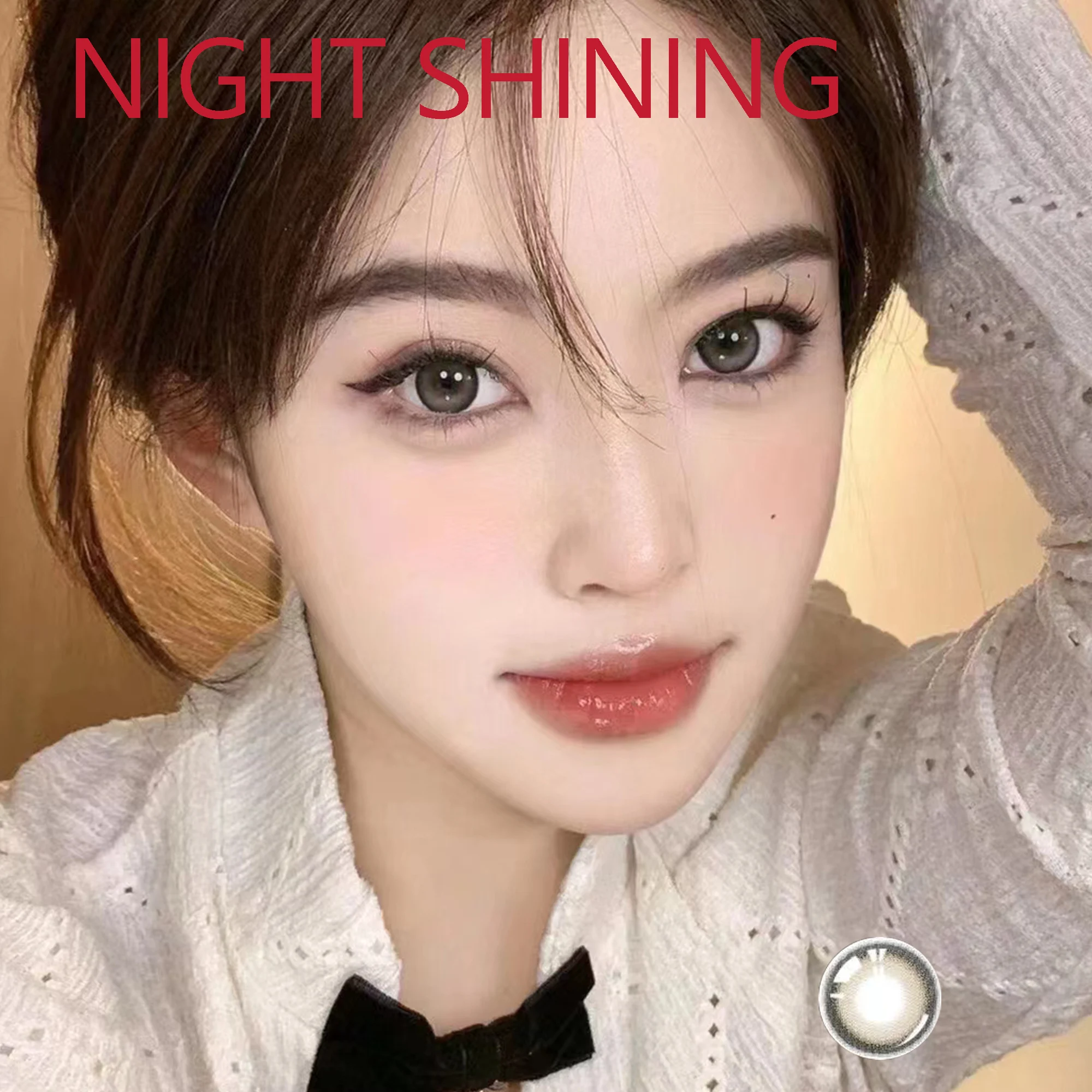 

ViviGo 14.50mm Soft Contacts Lenses for Eyes Colors with Power Anime Dolly Eyewear Accessories Night Shining