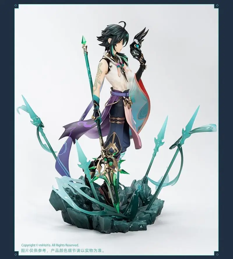 

27cm Anime Genshin Impact Figure Xiao Guardian Yaksha Pvc Model Toys Game Figure 1/7 Static Cosplay Decor Gift Halloween Toy