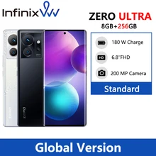 infinix Zero Ultra 8GB 256GB 5G Smartphone D920 6nm 5G Processor 180W Thunder Charge Mobile Phone 200MP 6.8" AMOLED