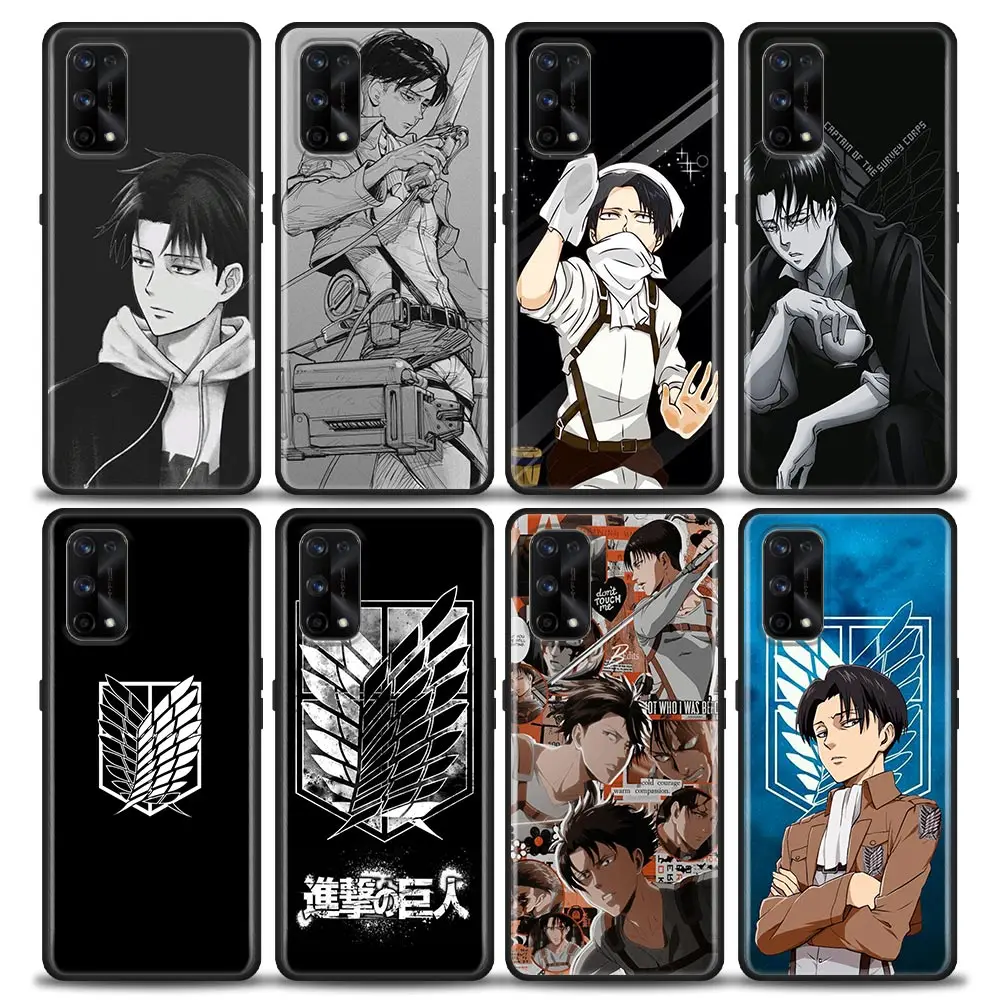 

Levi Ackerman Attack on Titan Anime Case For Realme C21Y C21 C25 C20 C15 C12 C11 C1 GT Master Neo Neo2 5G Fundas Capa Soft Cases