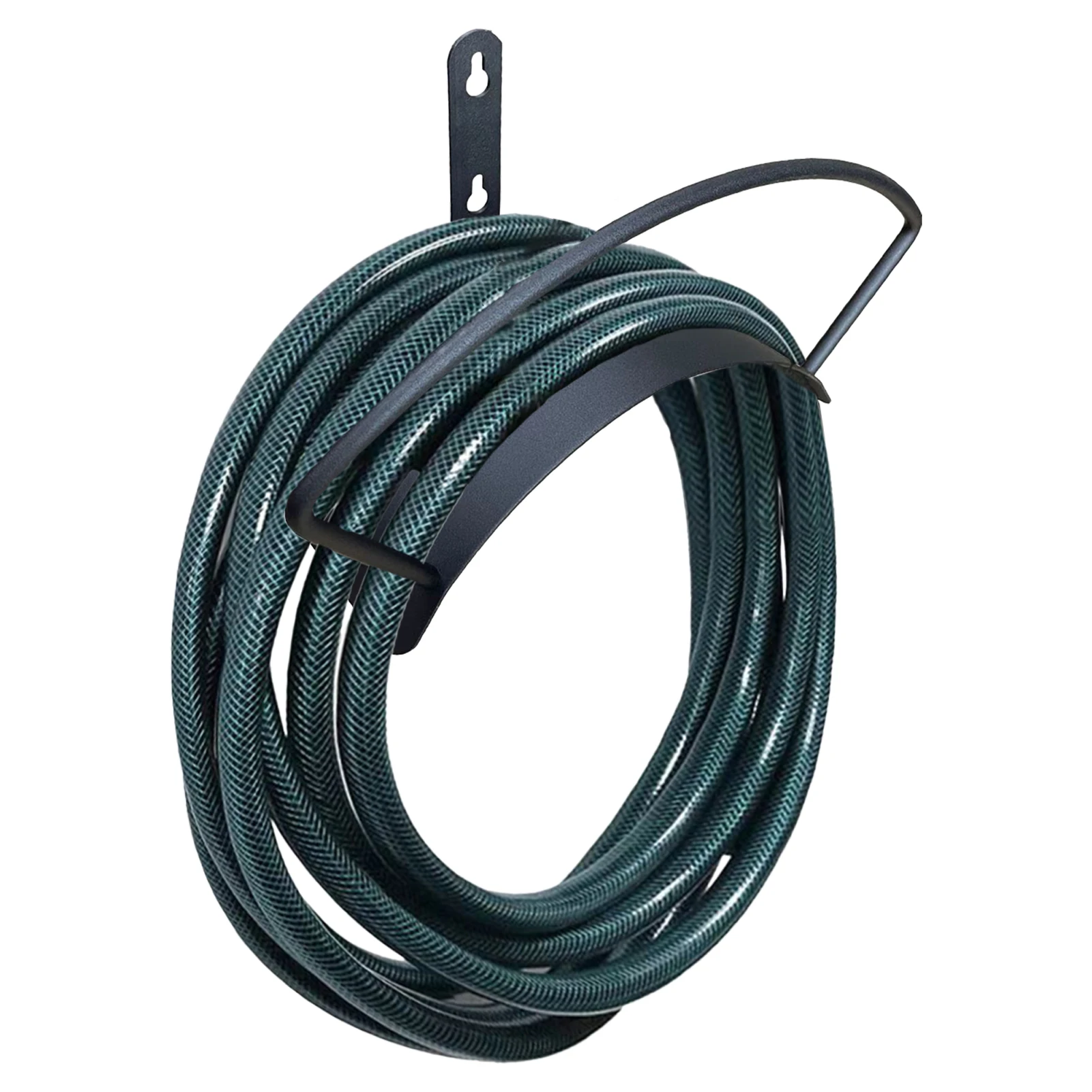 

Wall Mounted Heavy Duty Hose Bracket Garden Hose Holder Sturdy Metal Hose Butler Water Hose Rack Storage Hanger For Yard Outdoor
