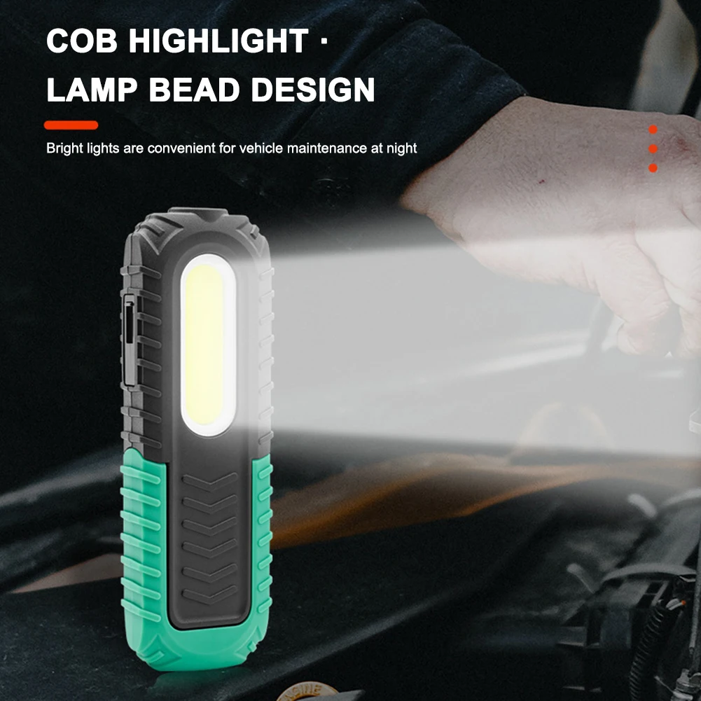

COB LED Foldable Hanging Flashlight Torch Portable Emergency Inspection Work Lights Rechargeable for Camping Lighting Car Repair