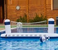 pvc inflatable volleyball rack water beach swimming pool throwing toy person entertainment swimming pool games for adults