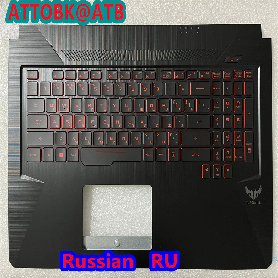 Фото Русская/испанская/Латиноамериканская Клавиатура для ноутбука ASUS TUF FX705D FX705DD FX705DU FX705DT FX705 FX705GM FX705DT RGB подсветка C Shell №2