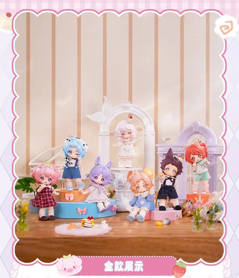 Фото Кукла BJD Bang Ni Candy Kindergarten Series, шарнирная, масштаб 1/12, в слепой коробке, кавайное украшение для стола, новый подарок на день рождения, в наличии №5