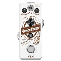 vsn lef 324 plexion distortion pedal for guitar bass with bright and normal mode true bypass