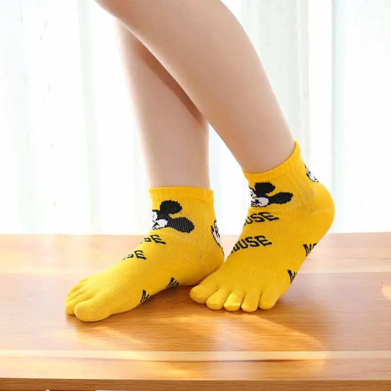 

Disney Mickey Donald Duck Series Anime Children's Short Tube Thick Cotton Sweat-Absorbing Breathable Function Split Toe Socks