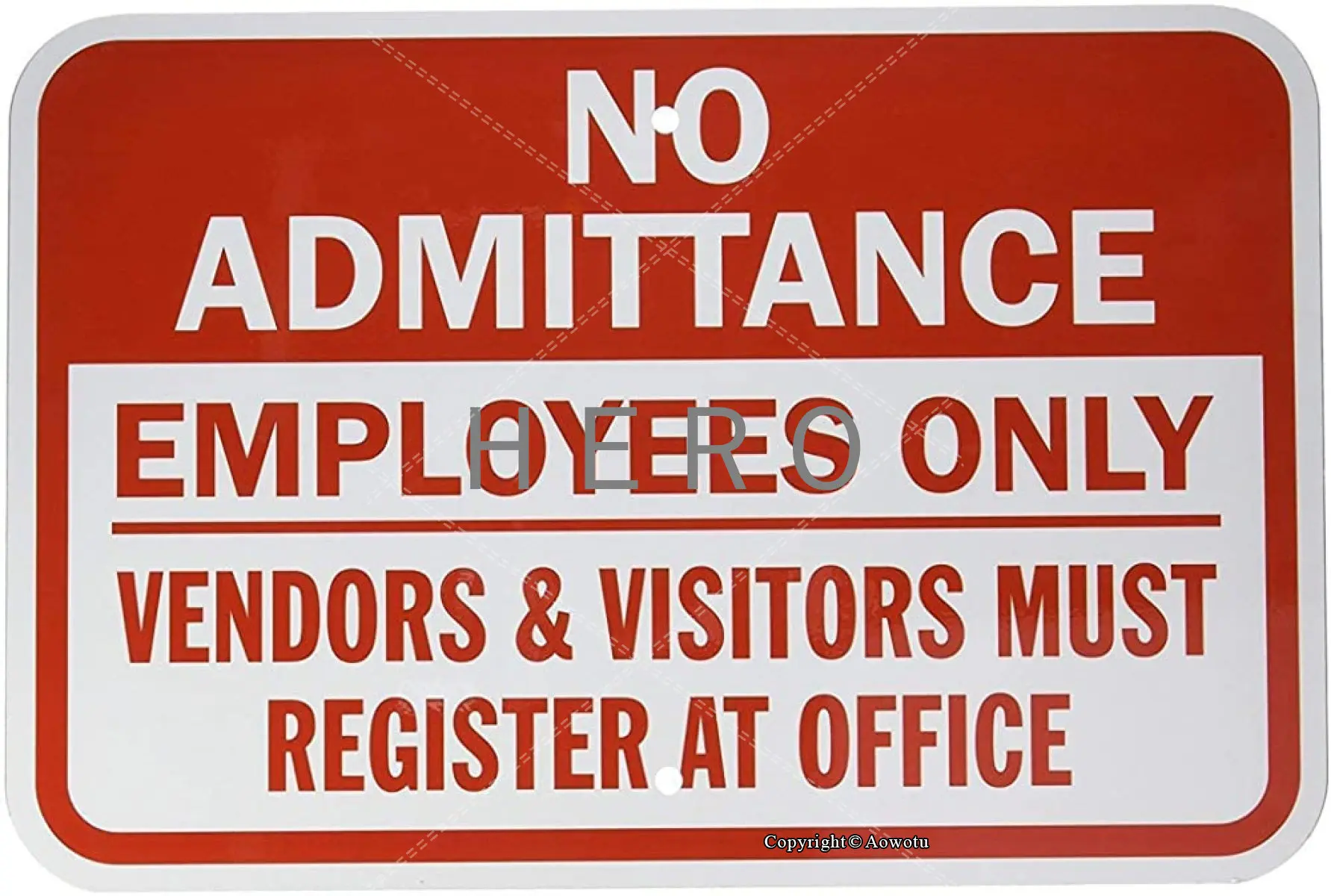 

NO ADMITTANCE EMPLOYEES ONLY Vintage Tin Sign Art Iron Painting Rusty Poster Decoration Aluminum plaque
