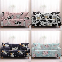 cartoon cow print sofa cover stretch antifouling couch cover furniture chair cover sofas for living room bean bag sofa slipcover