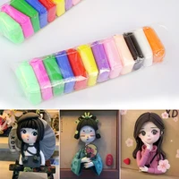 12color set air dry clay for kids clay dolls modeling material foam air dry clay for adults sculpting