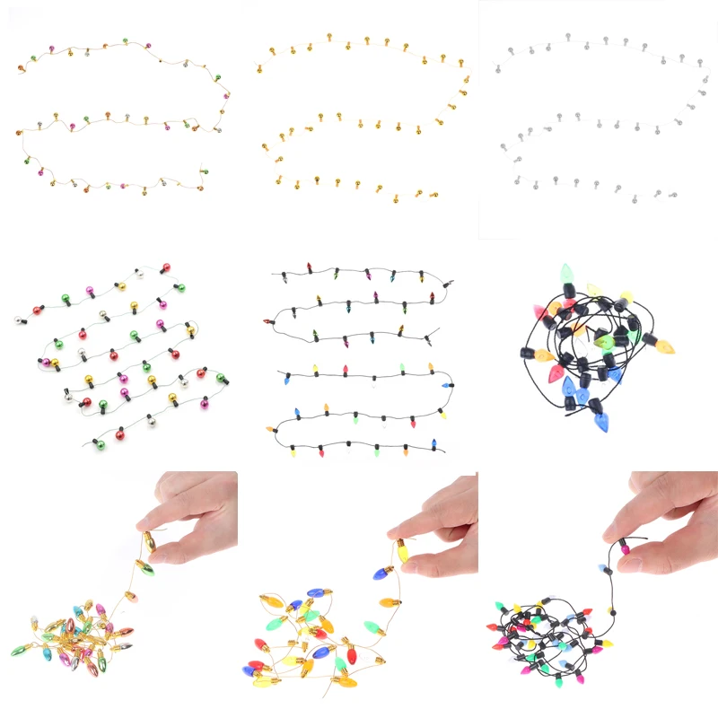 

1/12 масштаб 1 гирлянда поддельных огней Рождество хорошее украшение кукольный домик Миниатюрные аксессуары для мини-мебели гирлянды