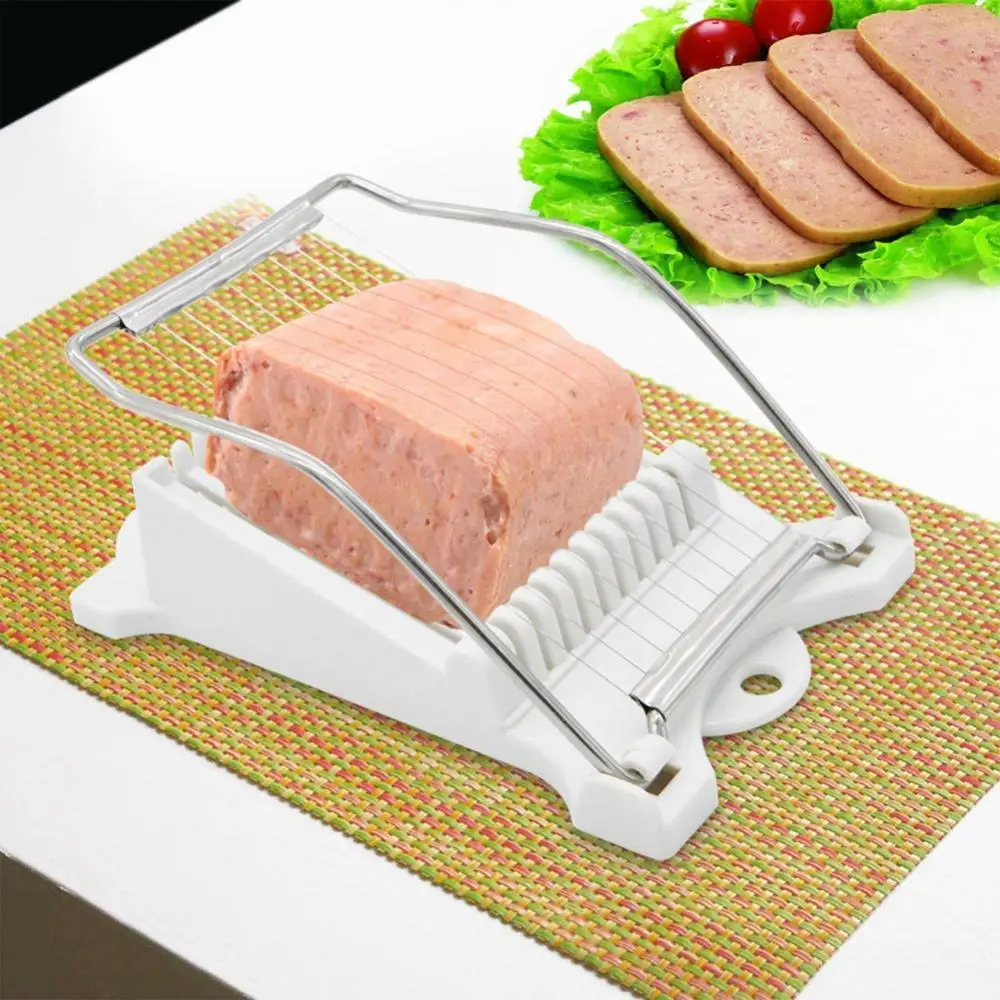 

Kitchen Meat Slicer 10 Cutting Wire In Stainless Steel For Eggs Soft Food Cheese Fruit Sushi Cutter Canned Meat Slice Gadget