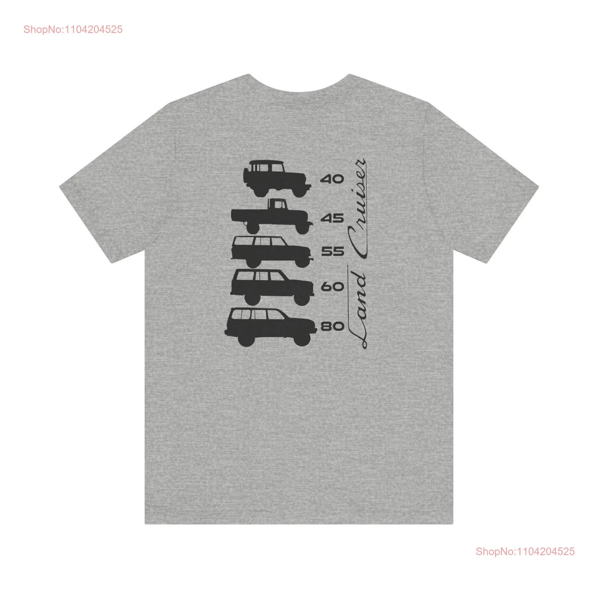 Land Cruiser Generations 2-сторонняя футболка FJ40 FJ60 Мужская FJ80 Reefmonkey с длинными или короткими