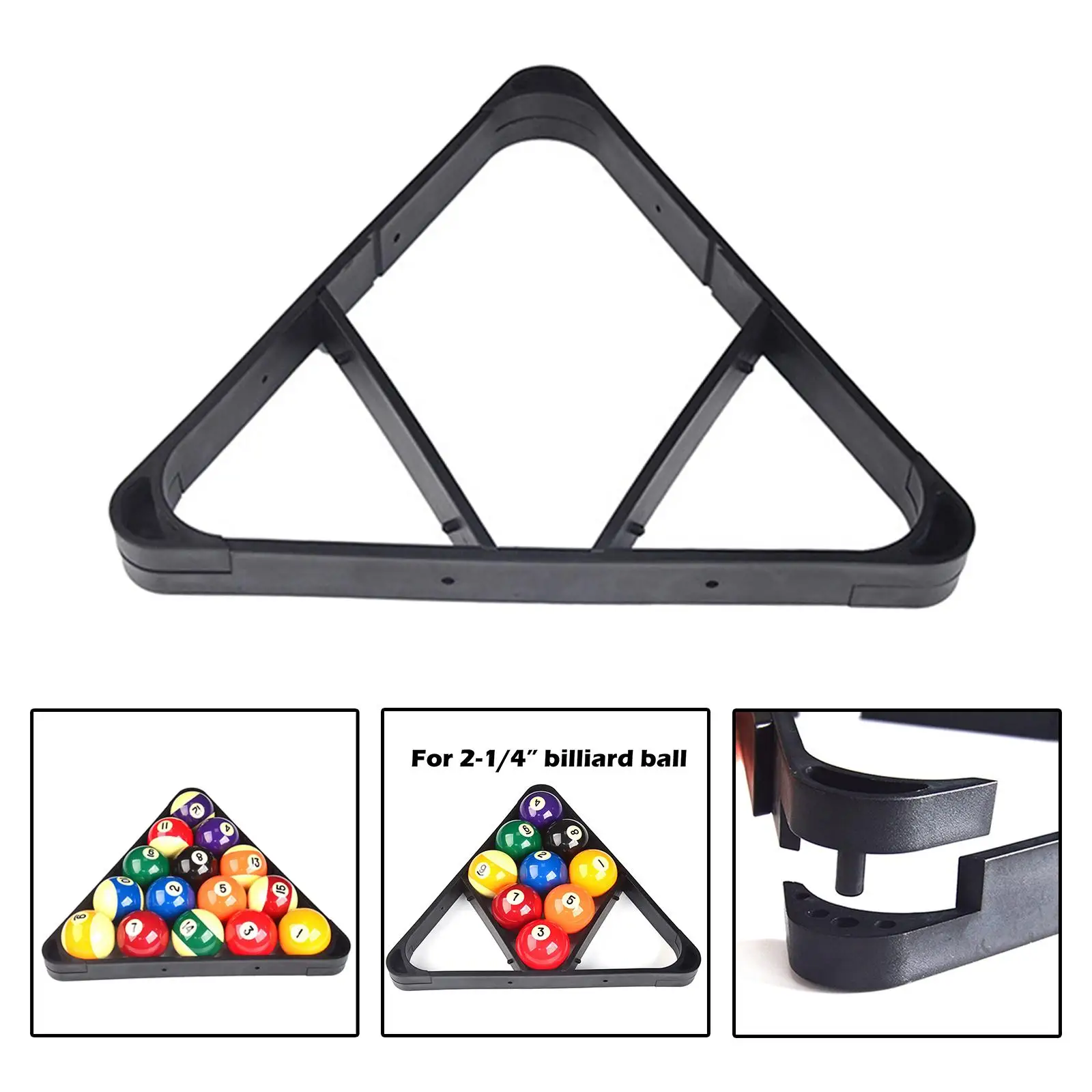 

Billiard Triangle Ball Rack Holder for 2-1/ 4inch Balls Pool