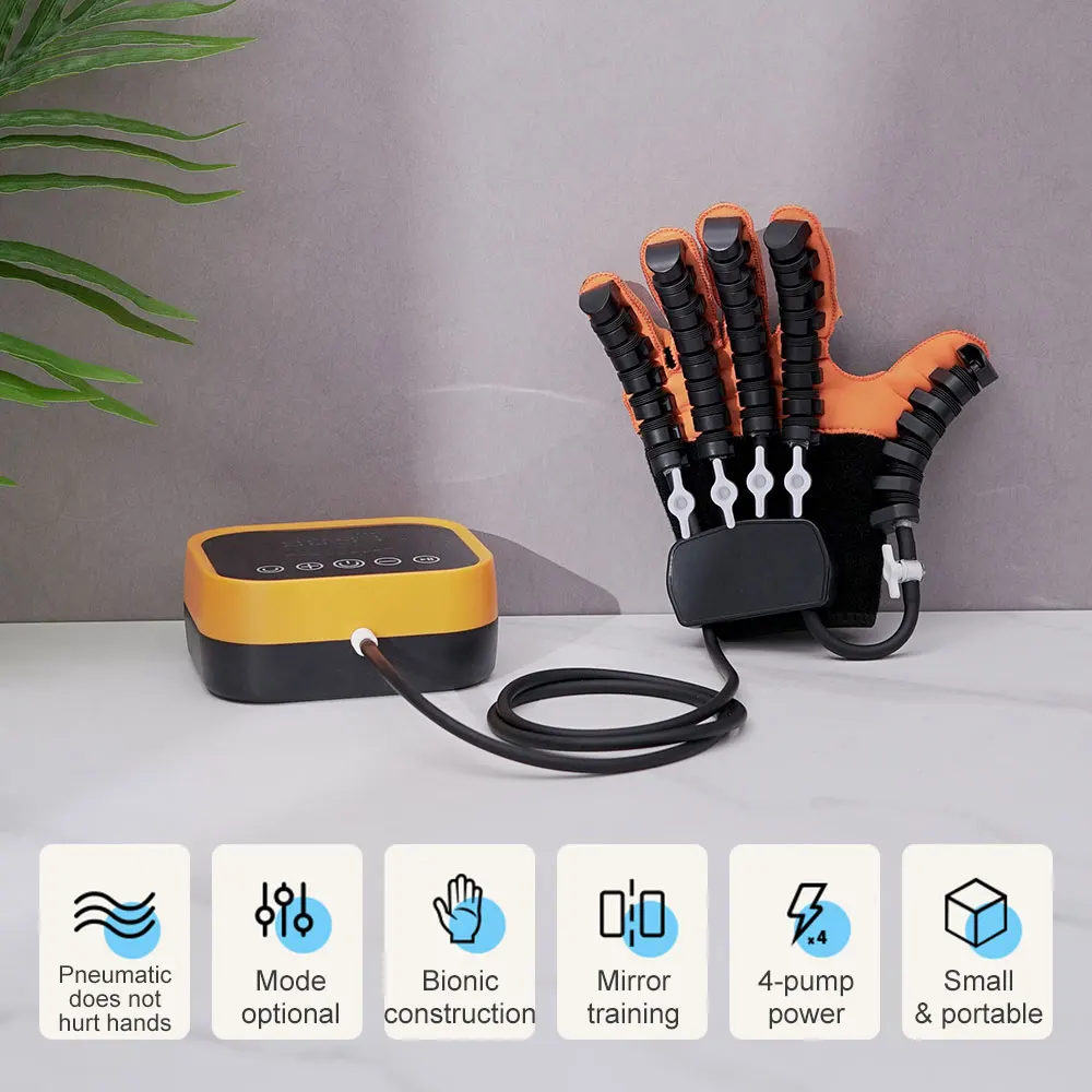 

High-tech Mirror Powerful Hand Robot Gloves Rehabilitation Equipment for Stroke Hemiplegia Stimulated Nerve Recovery Training