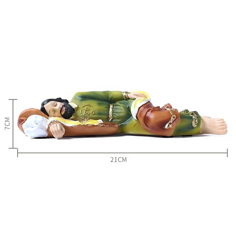 

Sleeping St Statue Saint Catholic Religious Garden Sculptures Ornaments