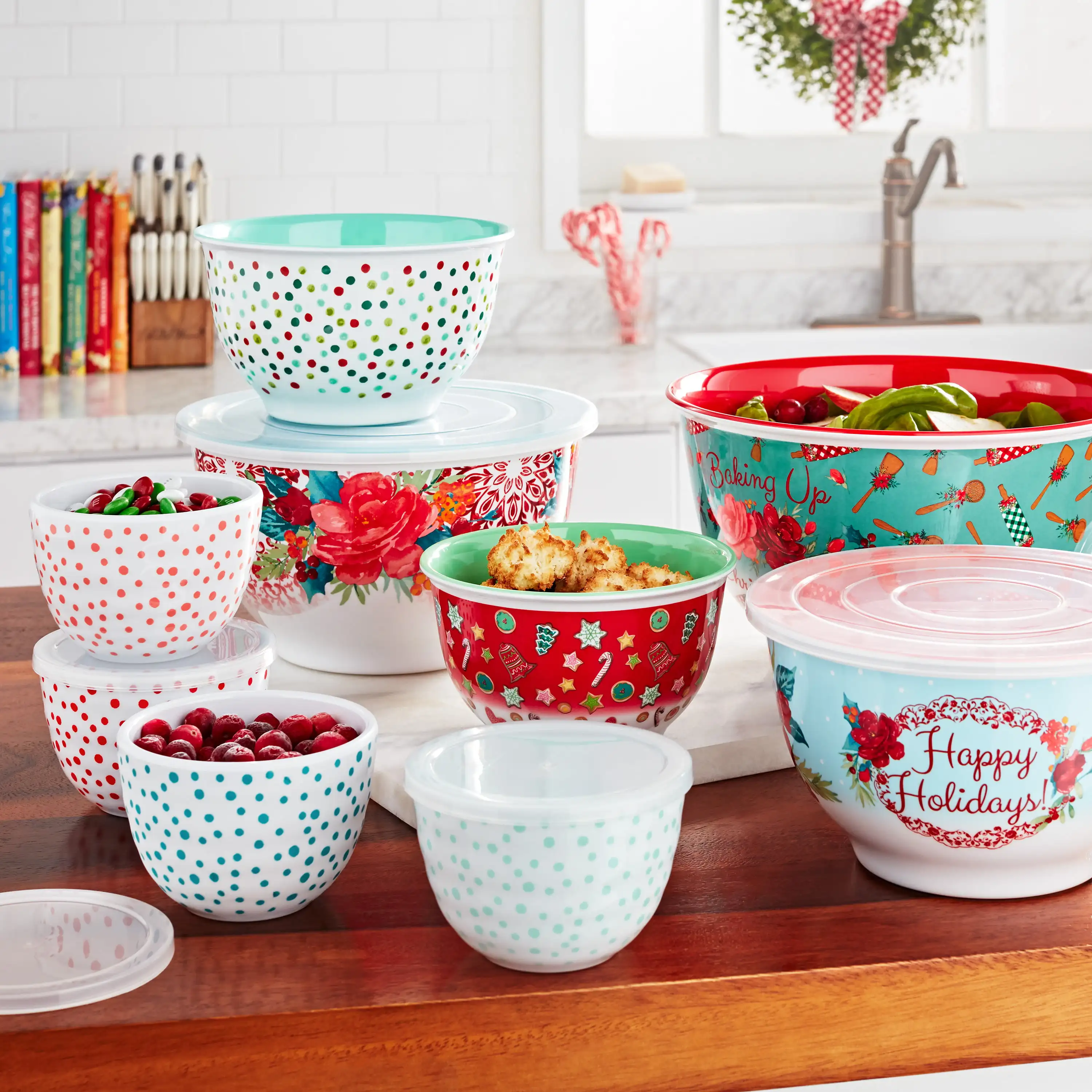 

The Pioneer Woman Melamine Mixing Bowl Set 18 Pieces