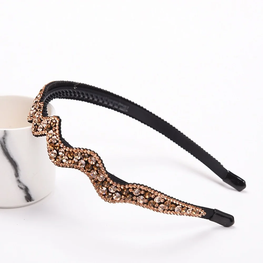 

Trend Simple Non-Slip Charm Rhinestone Hairbands for Women Hair Hoop Headband Girls Headwear Fashion Hair Accessories Headdress