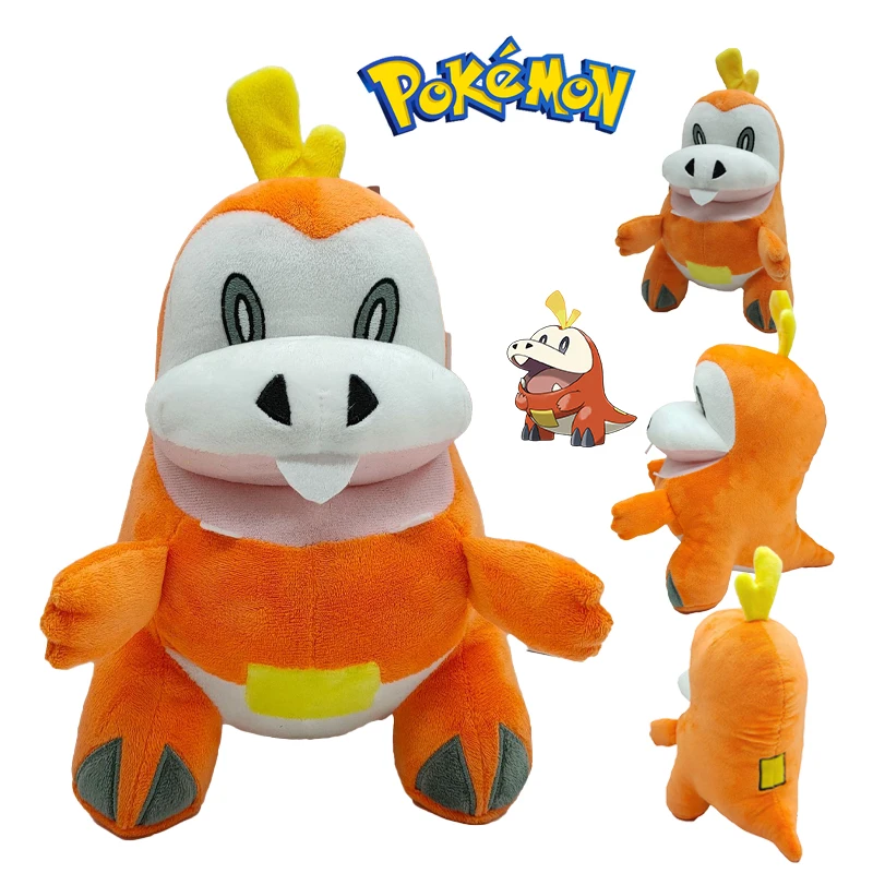 

Плюшевая кукла Pokemon Fuecoco, 29 см, Новый карманный Аниме монстр-алый и фиолетовая кавайная Милая игра, аниме периферия, мягкая игрушка, подарок д...