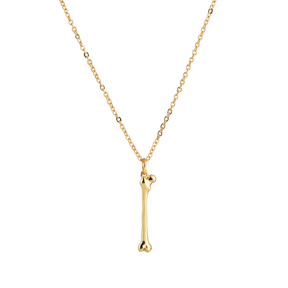 

Harong Femur Pendant Gold Color Medical Anatomy Thigh Bone Necklace Jewelry for Orthopedic Doctors Nurses Internship Gift