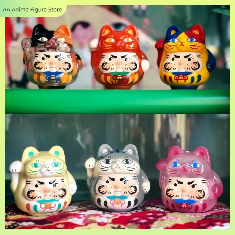 Фото Новая модная игровая слепая коробка, оригинальный Pp X Monster, сверкающий персонализированный кот Lucky Damo V5, украшение для рабочего стола, игрушка, подарок, украшение №3