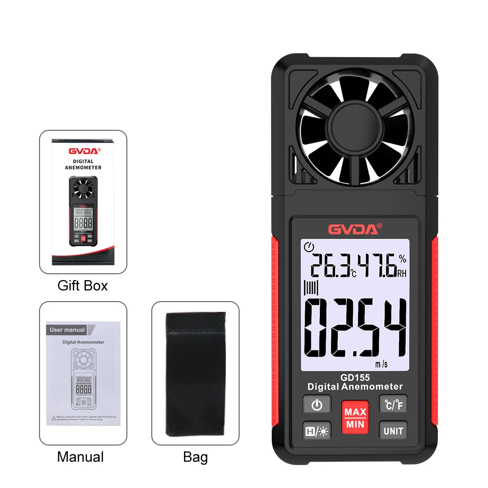 

Цифровой анемометр GVDA GD155