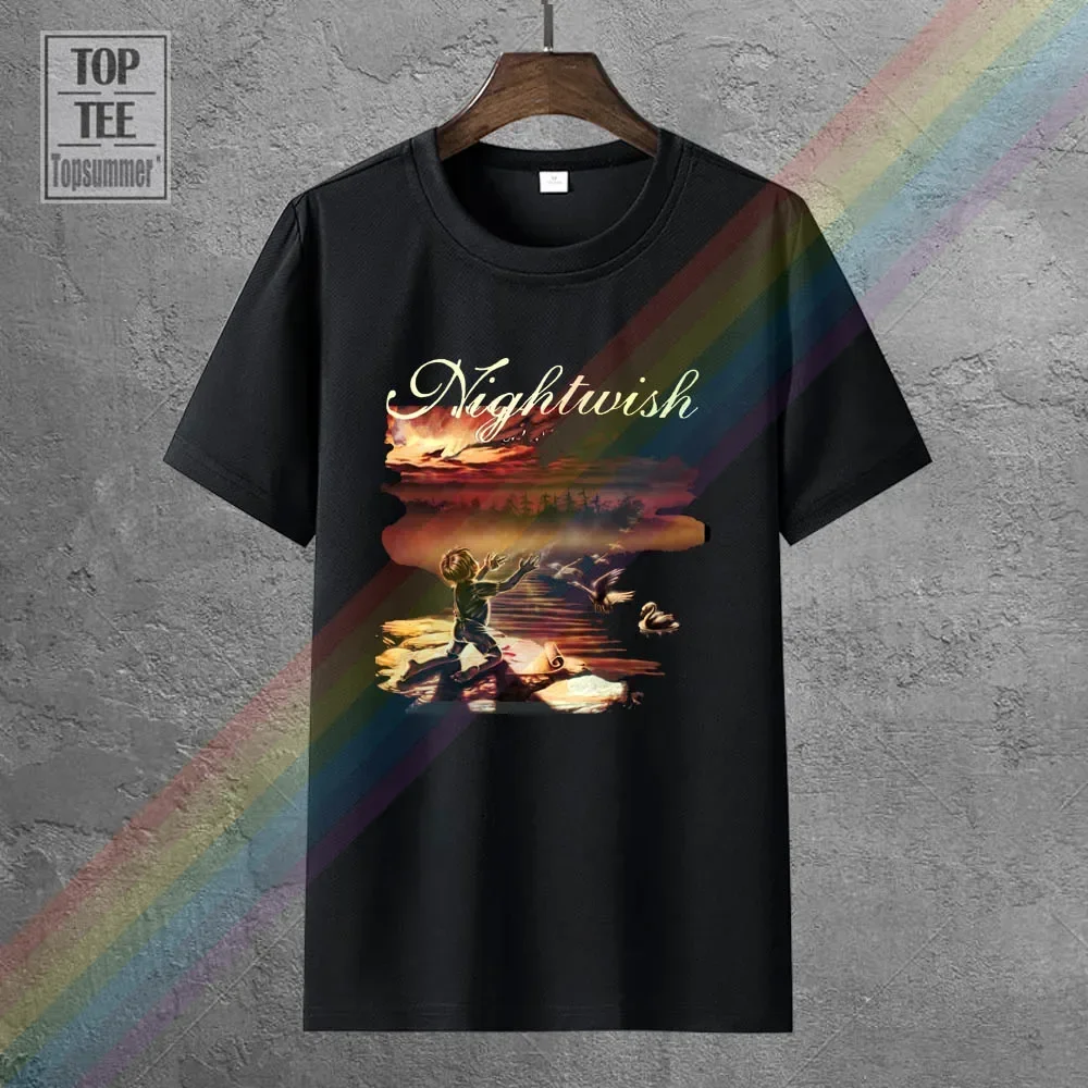 Летняя черная футболка Nightwish Wishmaster с симфоническим металлическим покрытием в