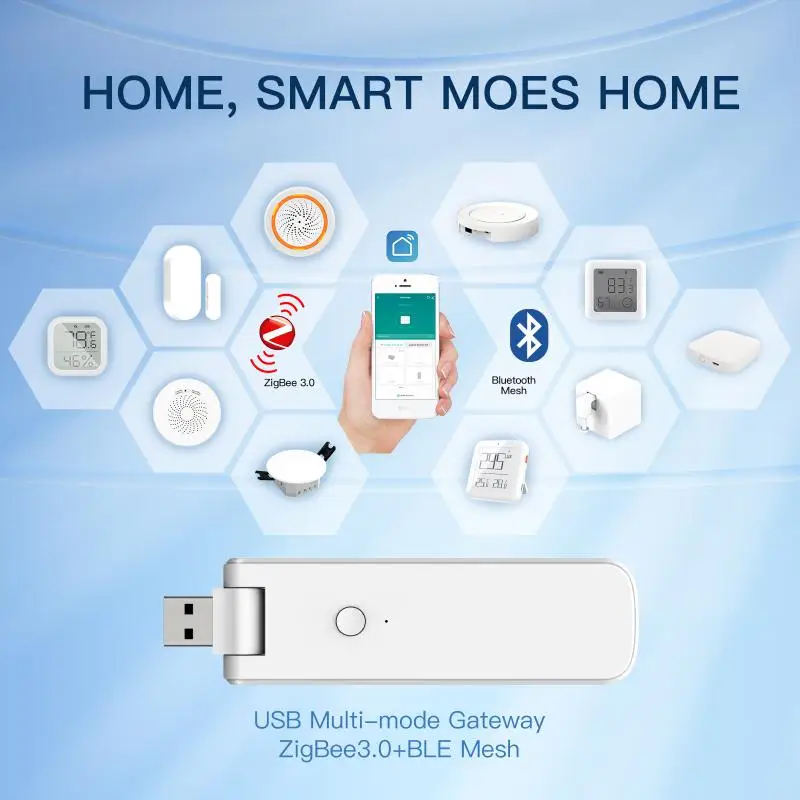 

Zigbee Wifi Multi-mode Gateway Remote Control Usb Wireless Hub Tuya Smart Smart Home Control Smart Life Mini