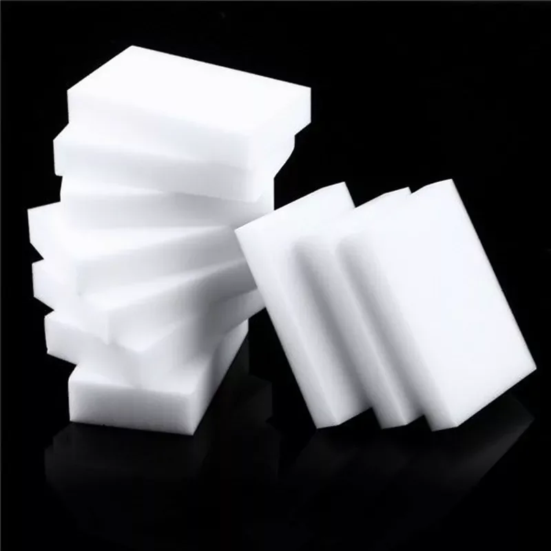 

100pcs 100 x 60 x 10mm Melamine Sponge Magic Sponge High Density Eraser Home Cleaner Cleaning Sponges for dish Kitchen