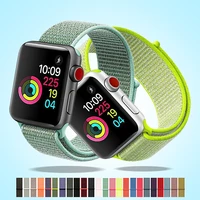 nylon loop strap for apple watch band 40mm 44mm 42mm 38mm smartwatch belt correa belt bracelet iwatch series 4 5 se 7 6 4145mm
