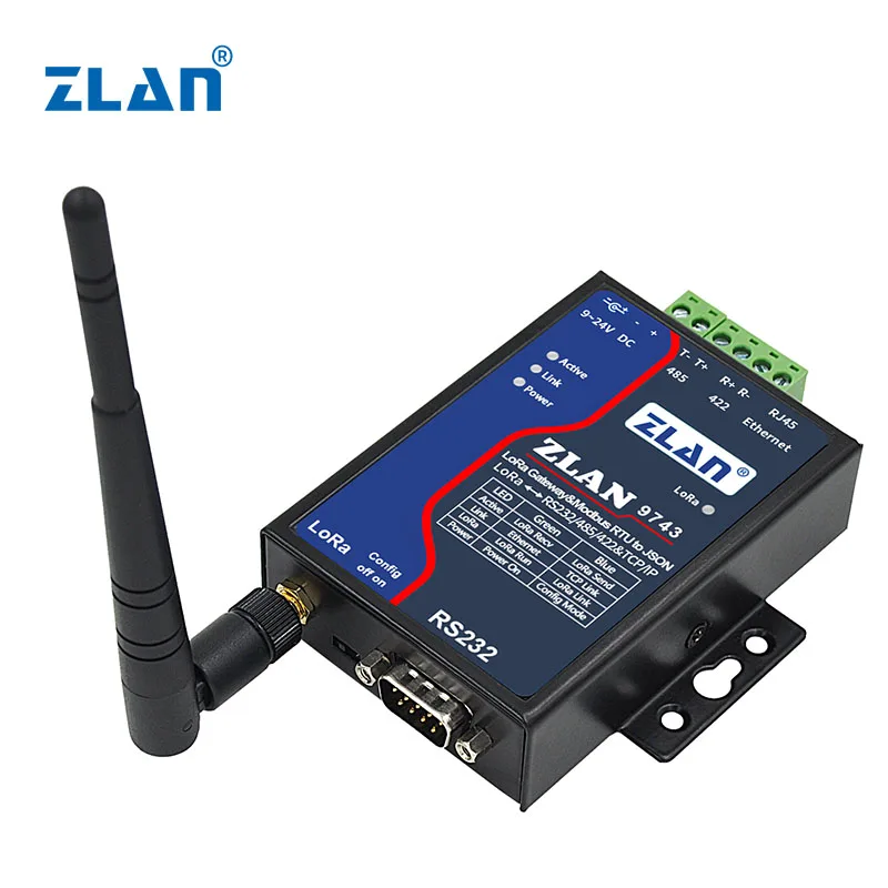 

ZLAN9743 LORA Device Ethernet Industrial Modbus Rs485 Wireless Module