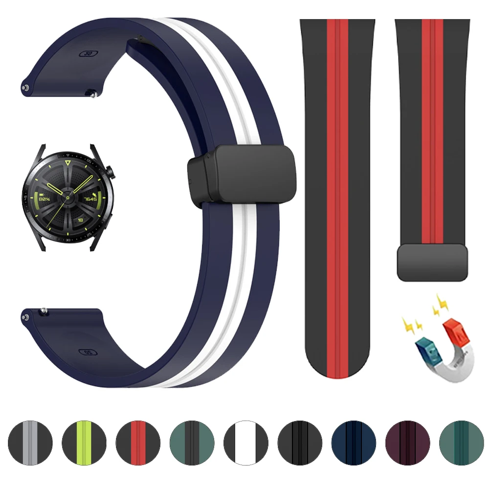 

Ремешок для часов HUAWEI WATCH GT 3 46 мм 42 мм, браслет с магнитной застежкой для HUAWEI WATCH 3 Pro, 20 мм 22 мм