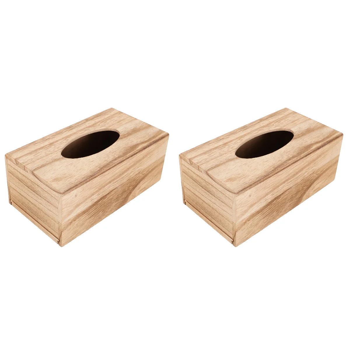 

2 pcs Creative Tissue Box Paper Box Desktop Container Napkin Controller Holder
