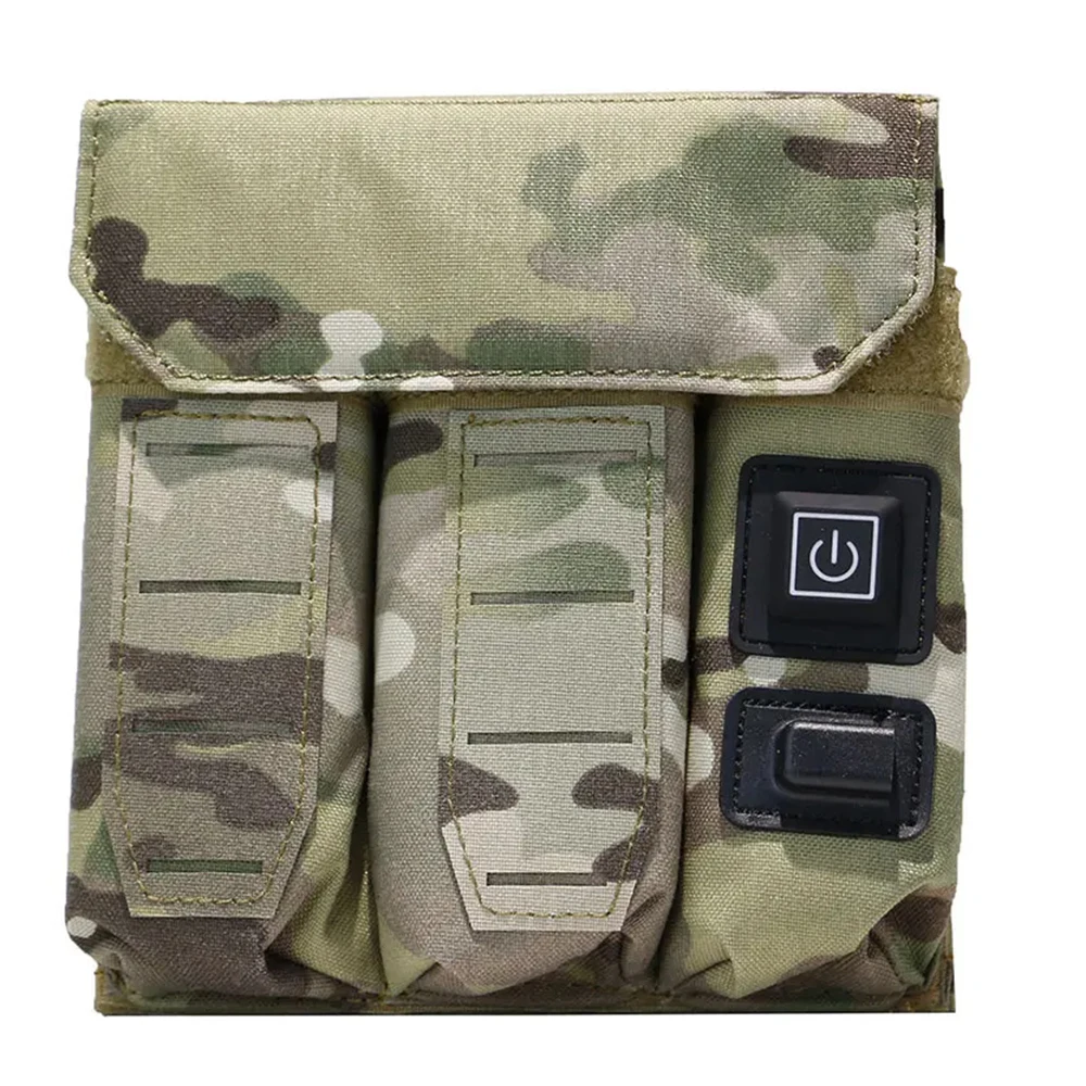 Фото SINAIRSOFT 9 мм тактический тройной подсумок для журналов, теплая функциональная кобура для пистолета, USB-питание, регулируемая температура, страйкбол, охота №3