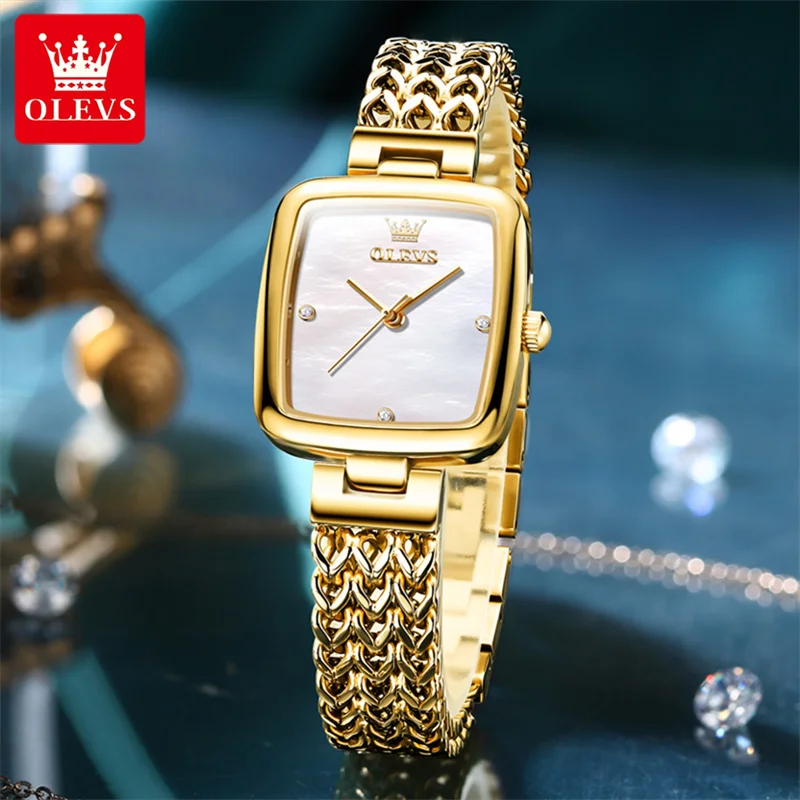 OLEVS Woman Watch Girlfriend Gift Lady Watch Stainless Steel Women Bracelet Watches Female Waterproof Hour Relogio Feminino