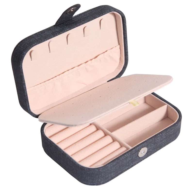 Travel Jewelry Box Ring Earring Jewelry Storage Box Multifunctional Portable Earring Necklace Storage Box