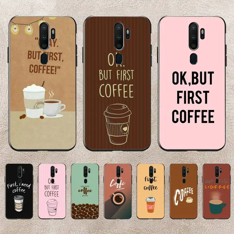 

Ok But First Coffee Phone Case For Redmi 9A 8A 6A Note 9 8 10 11S 8T Pro K20 K30 K40 Pro PocoF3 Note11 5G Case