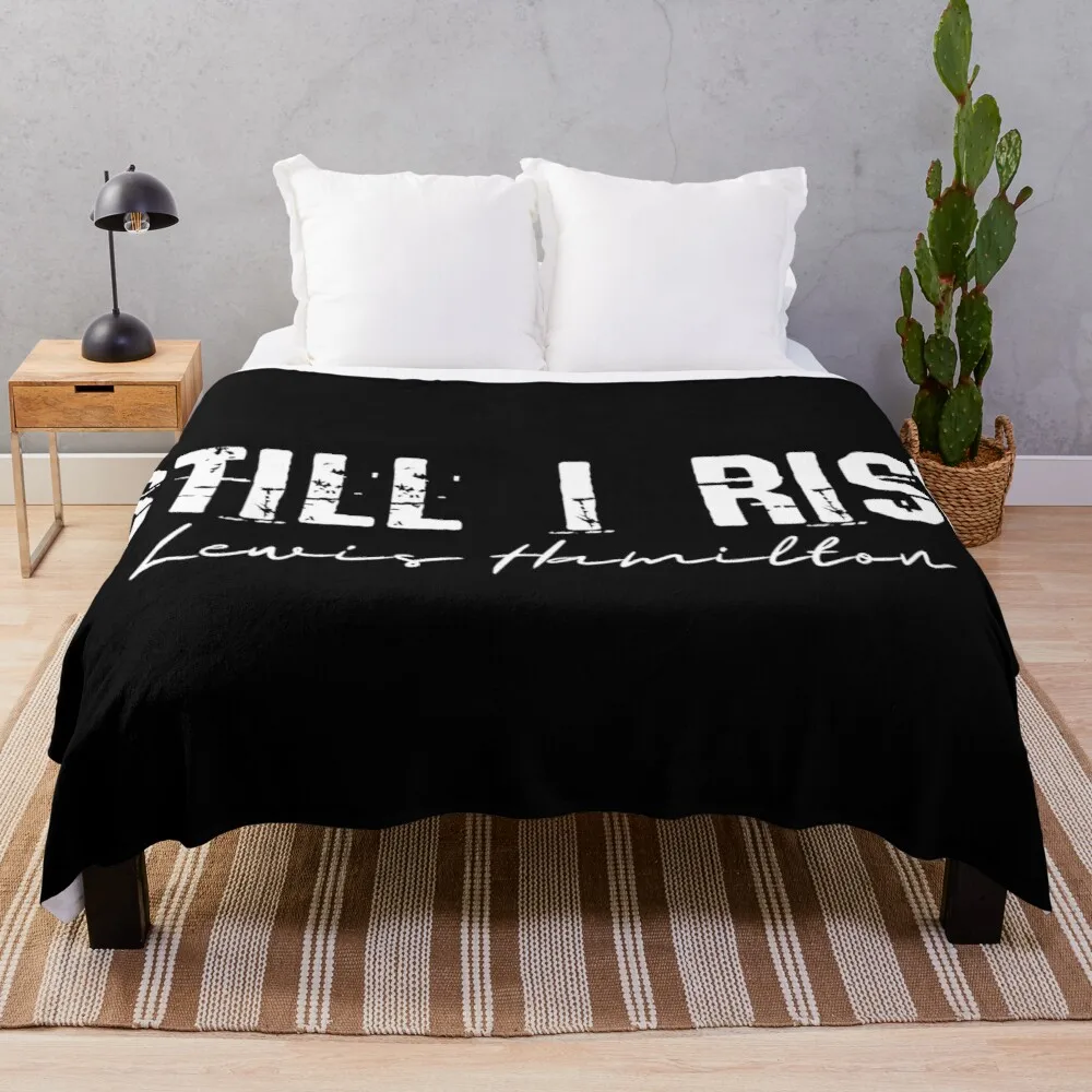 

Lewis hamilton Throw Blanket Embroidered Blanket For Sofa Moving Blanket Double Summer Blanket Cotton Knit Blanket
