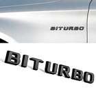 2 шт., черные наклейки BITURBO на Mercedes Benz AMG A B C E S G Class CLA CLS GLA GLB GLC GLE GLS