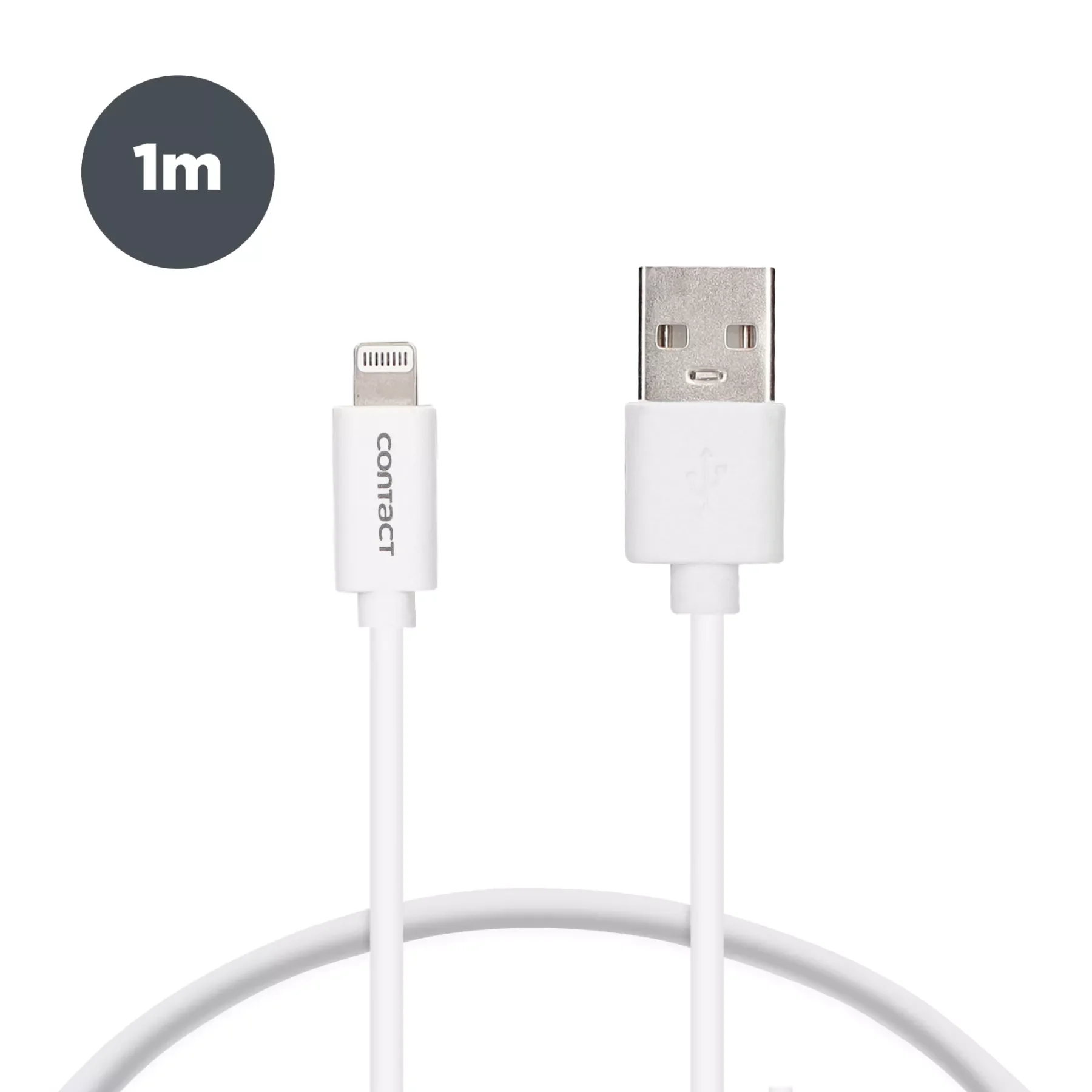 

NEW2023 1 m Cable, USB and Lightning connectors for , White